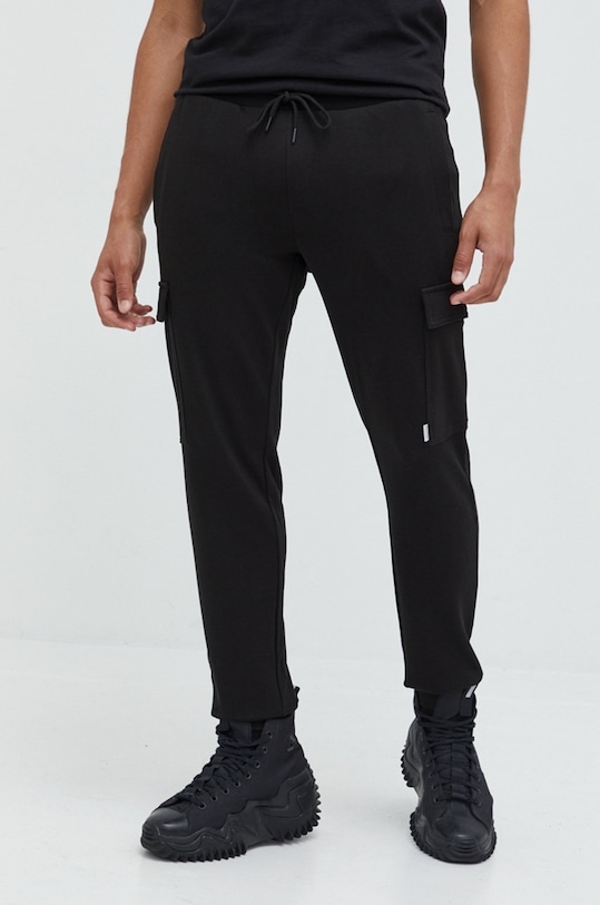 Jack & Jones spodnie dresowe bawełna czarny 12212170.Black