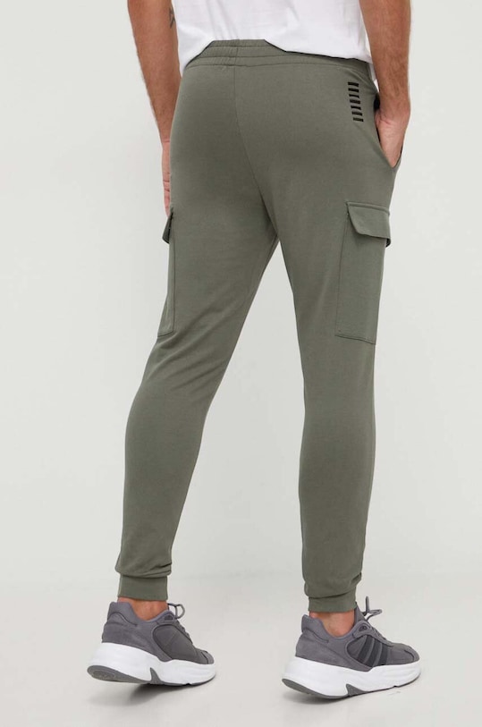 Odzież EA7 Emporio Armani spodnie dresowe bawełniane 8NPP59.PJ05Z zielony