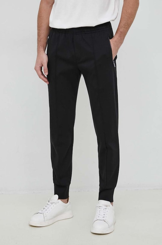 Emporio Armani pantaloni de trening tricotaj negru 8N1P72.1JBTZ.NOS