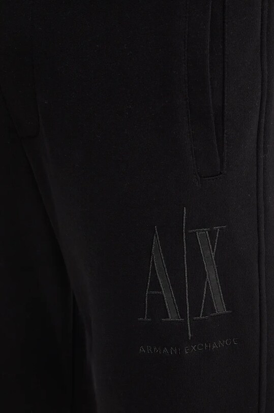 Хлопковые спортивные штаны Armani Exchange чёрный 8NZPPQ.ZJ1ZZ.NOS