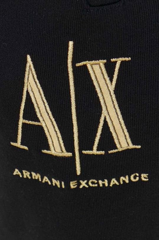 Armani Exchange pamut melegítőnadrág fekete 8NZPPQ.ZJ1ZZ.NOS