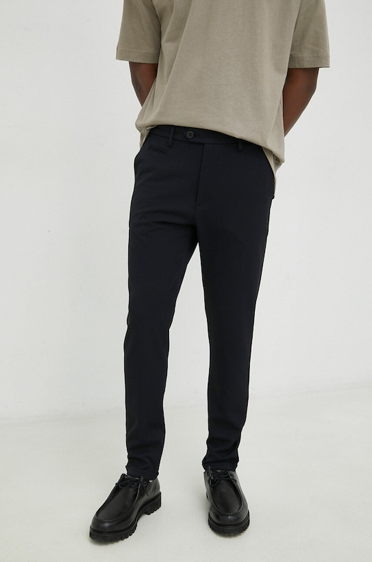 Les Deux pantaloni potrivit bleumarin LDM501001