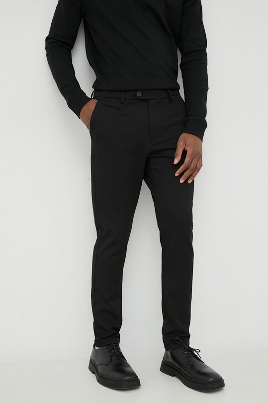 Брюки Les Deux с эластаном чёрный LDM501001