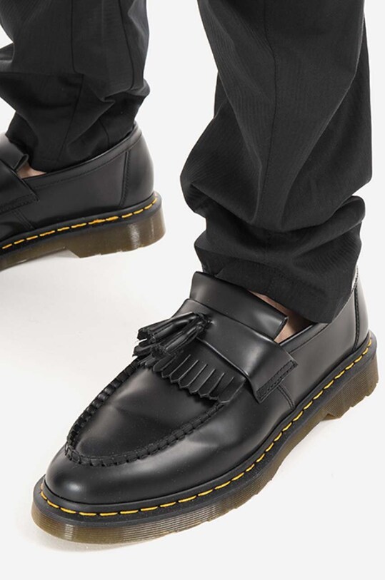 Tom Wood pantaloni de bumbac Purth Pant Rigato 22223.979 negru