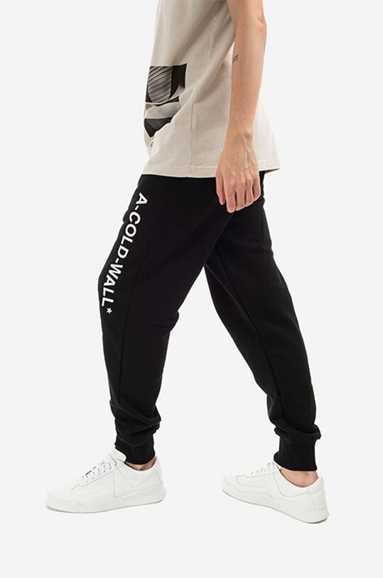 Îmbrăcăminte A-COLD-WALL* pantaloni de trening din bumbac Essential Logo ACWMB096 negru