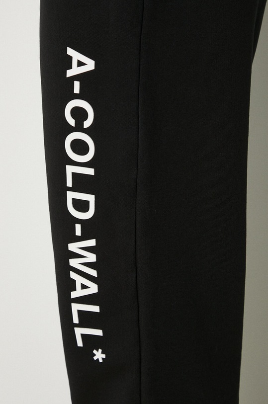 A-COLD-WALL* spodnie dresowe bawełniane Essential Logo ACWMB096 czarny