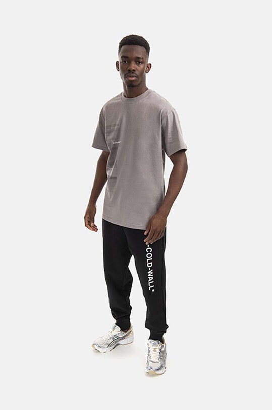 A-COLD-WALL* spodnie dresowe bawełniane Essential Logo Sweatpants ACWMB148. czarny AA00