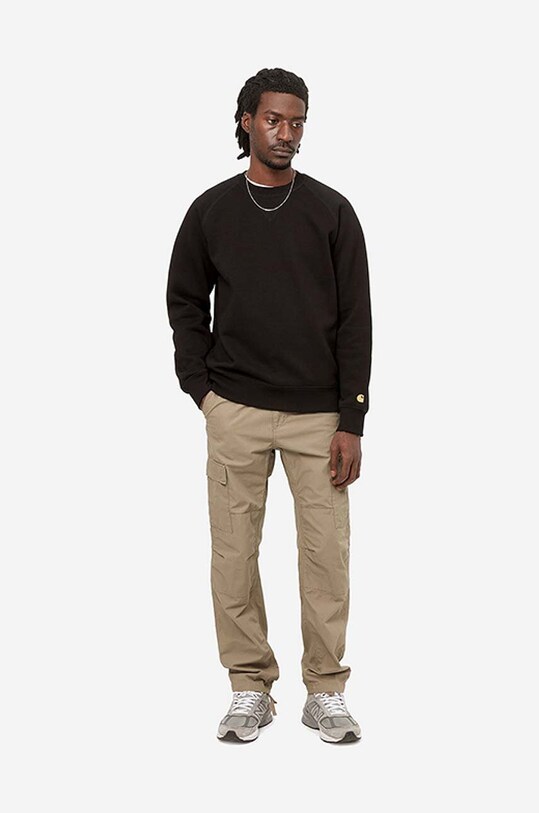 Carhartt WIP cotton trousers Aviation Pant I009578. brown AA00