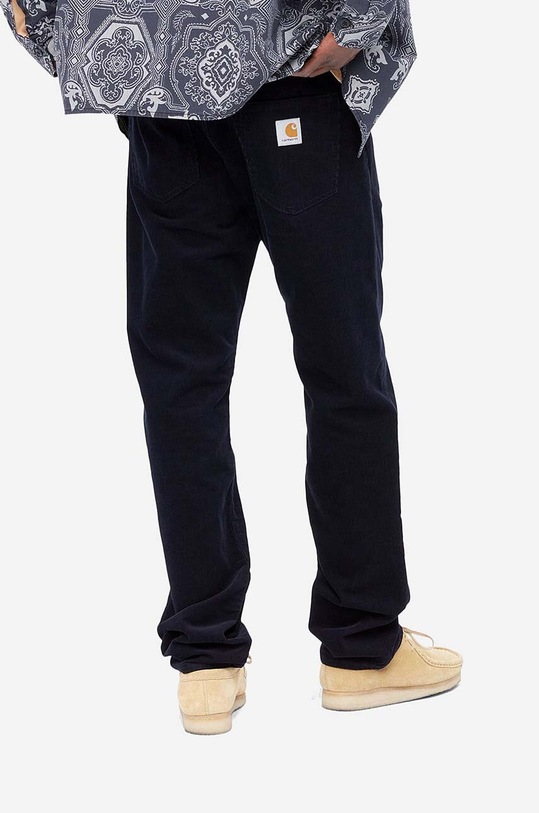Clothing Carhartt WIP corduroy trousers Pontiac Pant I030768. navy