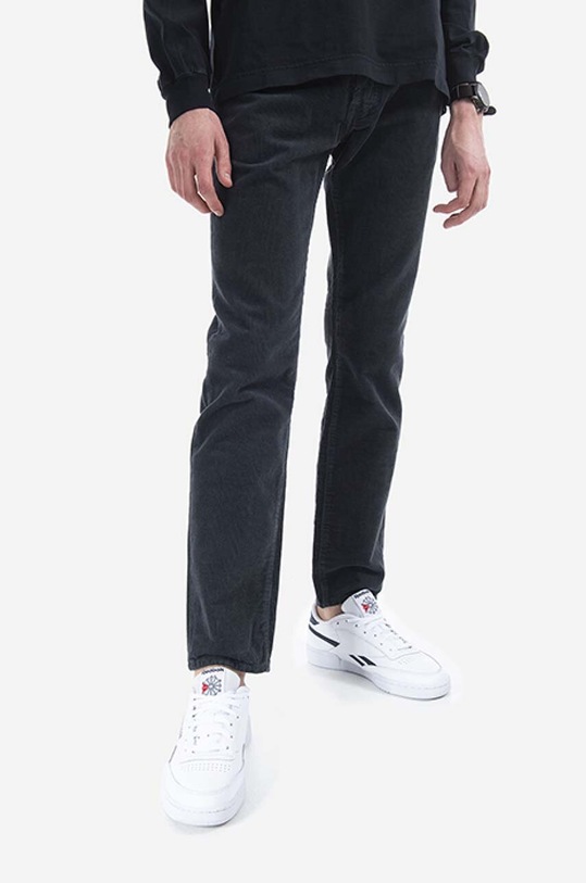 Carhartt WIP corduroy trousers Klondike Pant cotton gray I017779.