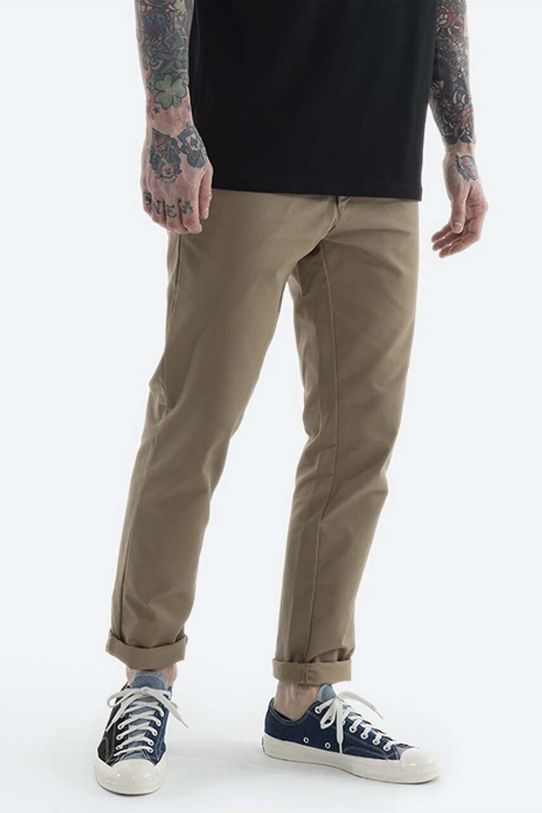 Carhartt WIP trousers fabric brown I003367.