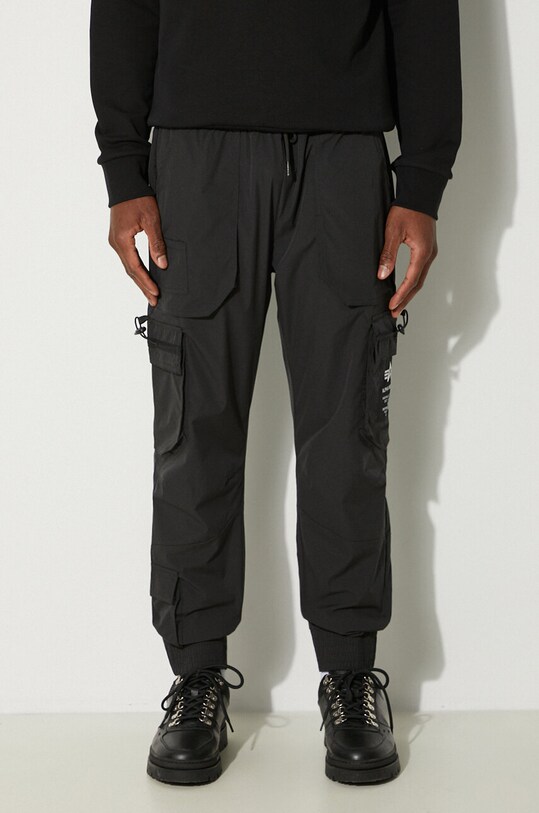Alpha Industries trousers Jogger fabric black 108203.03