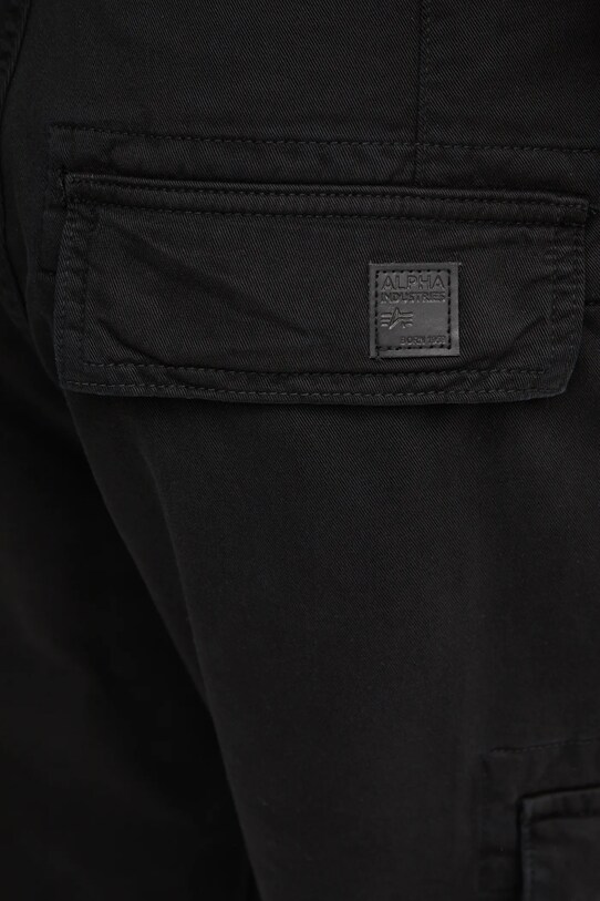 Alpha Industries pantaloni de bumbac Agent Pant negru 158205.03