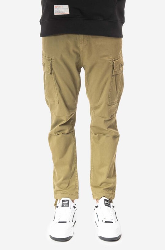 Брюки Alpha Industries Squad Pants с эластаном зелёный 188202.11