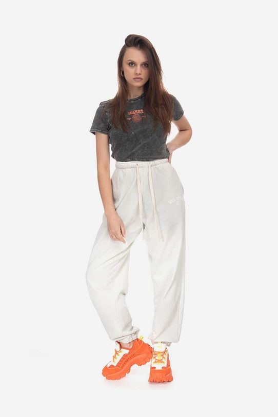 Oblečenie Tepláky Guess Gusa Washed Terry Sweatpant M2BQ10.KBB40 biela