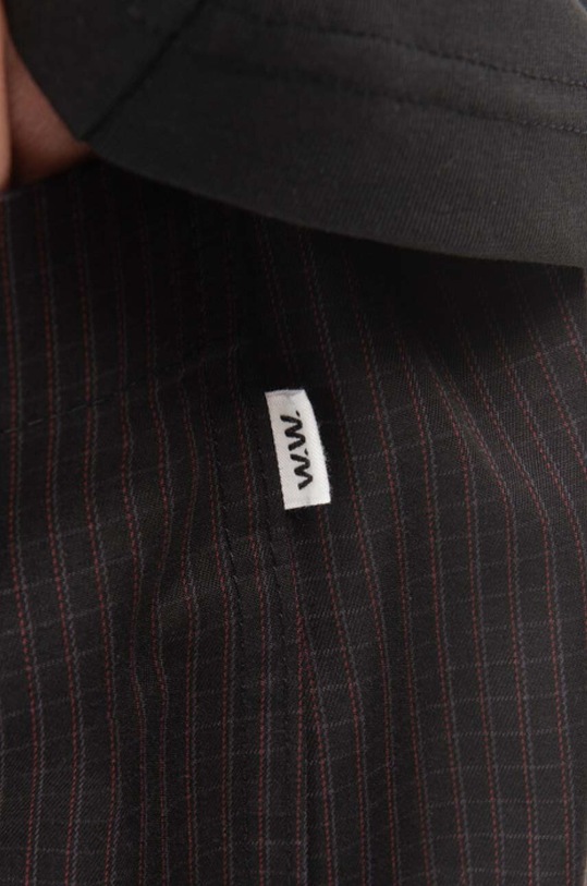 Wood Wood pantaloni de bumbac Stanley Crispy Check Trousers negru 12235008.5274