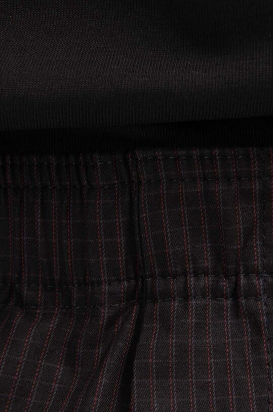 Wood Wood spodnie bawełniane Stanley Crispy Check Trousers 12235008.5274 czarny