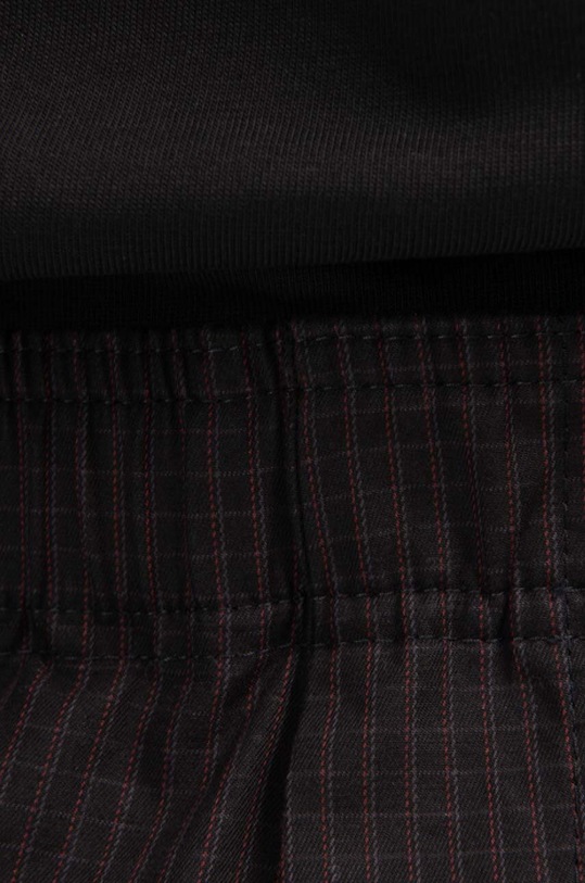 Wood Wood pantaloni de bumbac Stanley Crispy Check Trousers 12235008.5274 negru
