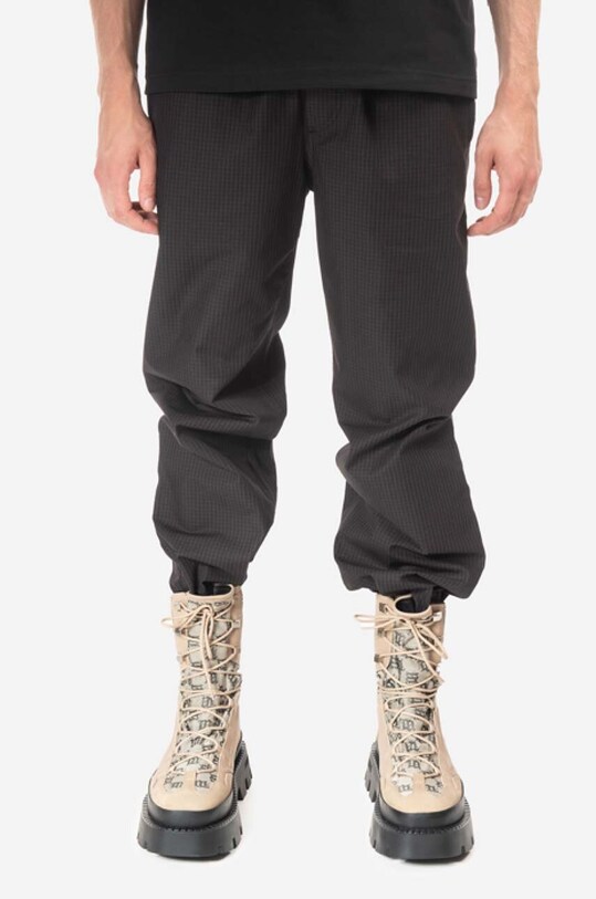 Wood Wood spodnie bawełniane Stanley Crispy Check Trousers 12235008.5274