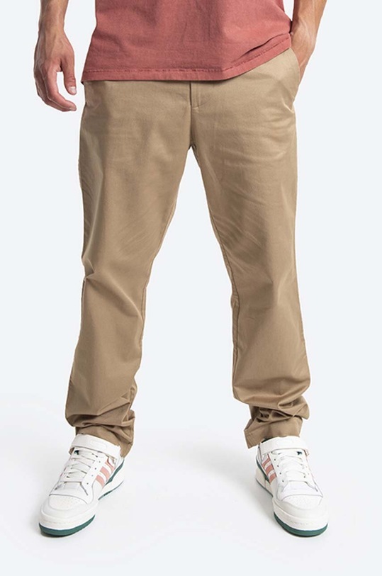 Wood Wood trousers Marcus Light Twill Trousers plain brown 20005007.5251