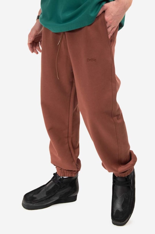 Drôle de Monsieur cotton joggers BP100.BROWN