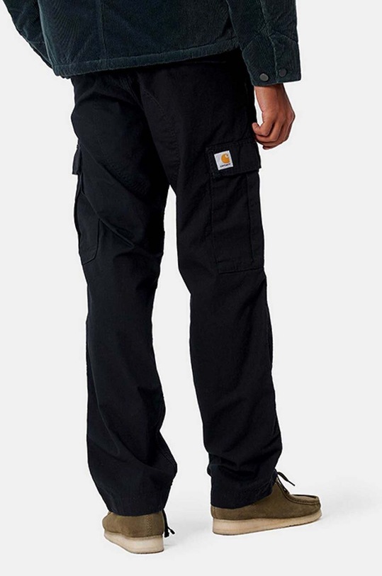 Carhartt WIP spodnie bawełniane Regular Cargo I015875.BLACK czarny AA00