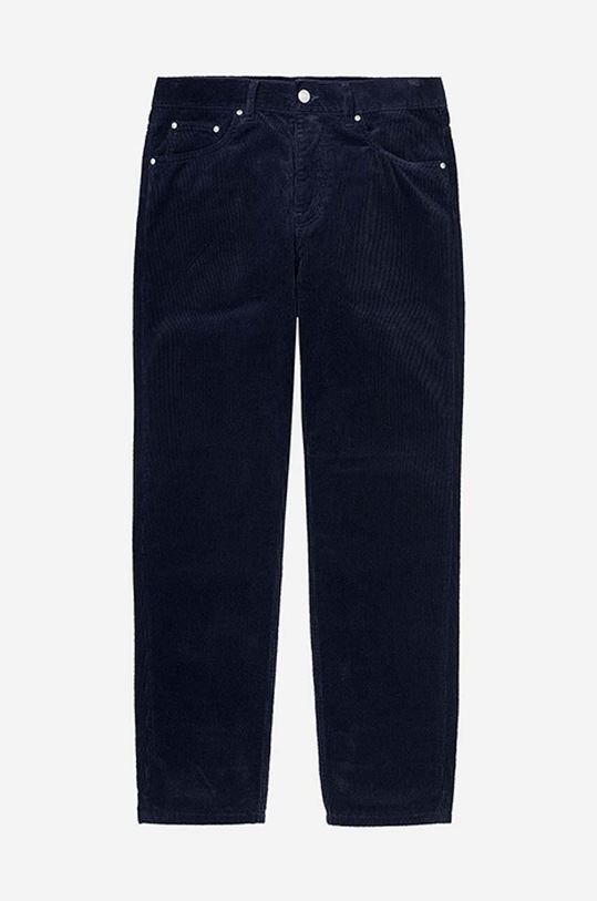 Odzież Carhartt WIP spodnie bawełniane I027232.DARK.NAVY granatowy