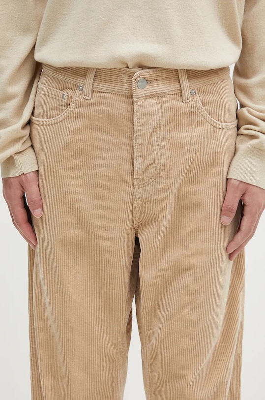 Хлопковые брюки Carhartt WIP бежевый I027232.WALL