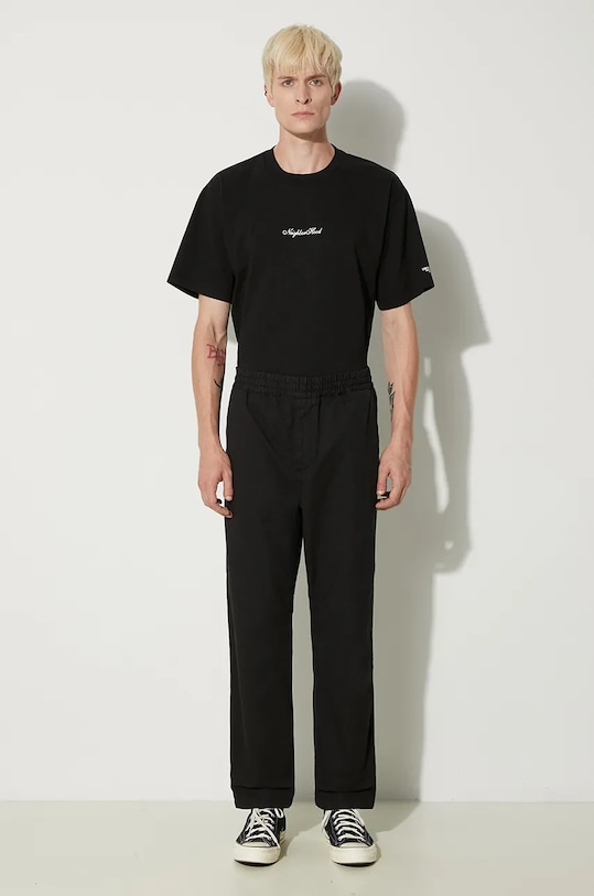 Pamučne hlače Carhartt WIP Flint Pant I029919.BLACK crna AW24