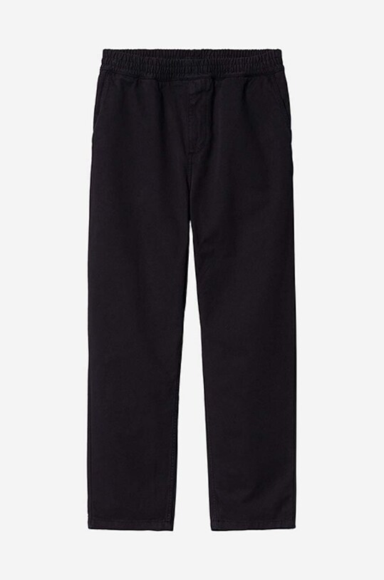 Carhartt WIP pantaloni in cotone Flint Pant I029919.BLACK