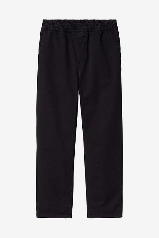 Carhartt WIP cotton trousers Flint Pant I029919.BLACK