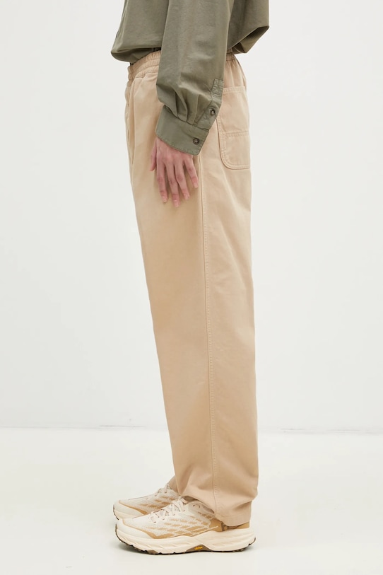Carhartt WIP pantaloni in cotone Flint Pant I029919.WALL marrone AA00