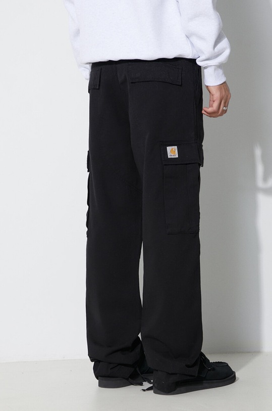 Odzież Carhartt WIP spodnie bawełniane Regular Cargo Pant I030475.BLACK czarny