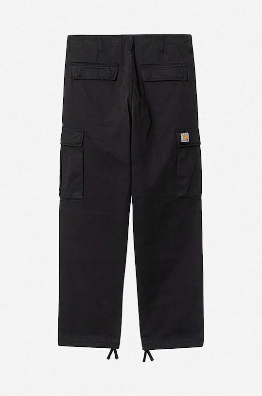 Carhartt WIP spodnie bawełniane Regular Cargo Pant czarny I030475.BLACK