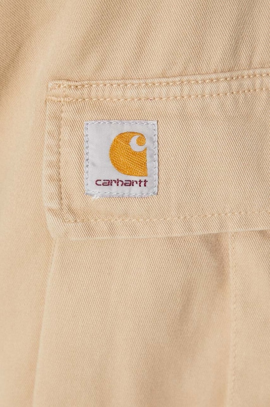 Βαμβακερό παντελόνι Carhartt WIP I030475.WALL καφέ