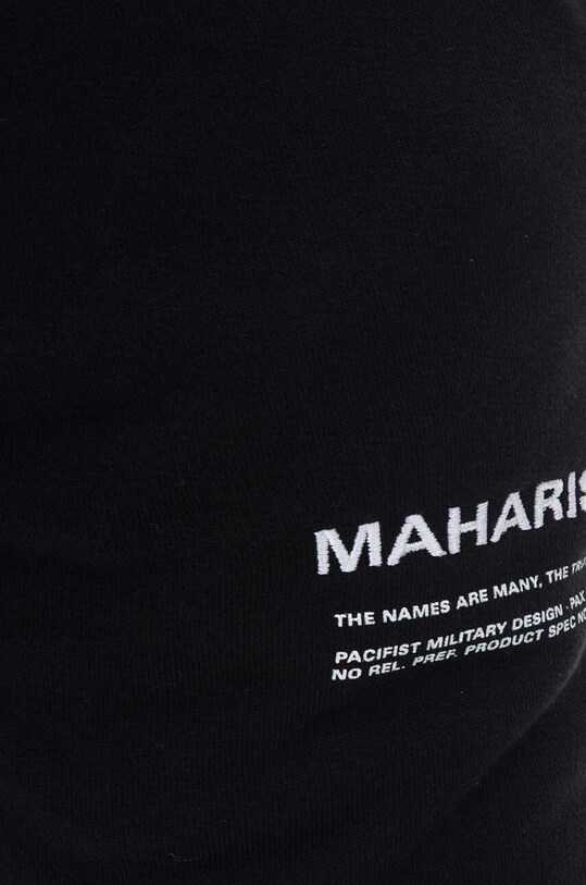 Maharishi spodnie dresowe bawełniane Miltype czarny 9916.BLACK
