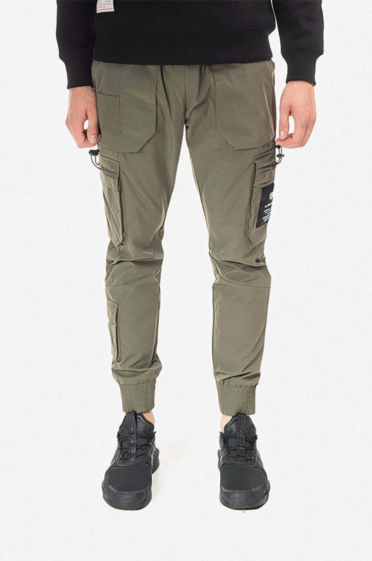 Hlače Alpha Industries tkanina zelena 108203.142