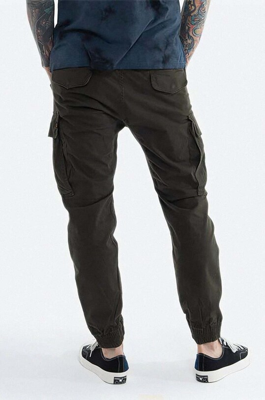 Alpha Industries pantaloni Spodnie Alpha Industries Alman Pant 188201 413 188201.413 verde AW24