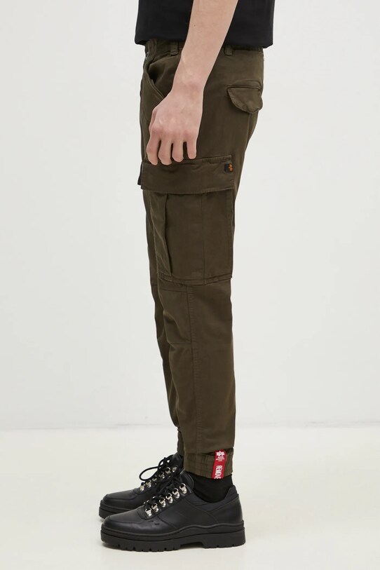 Alpha Industries pantaloni Spodnie Alpha Industries Alman Pant 188201 413 188201.413 verde AW24