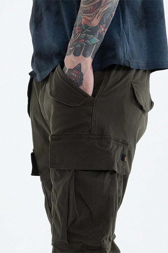 Îmbrăcăminte Alpha Industries pantaloni Spodnie Alpha Industries Alman Pant 188201 413 188201.413 verde