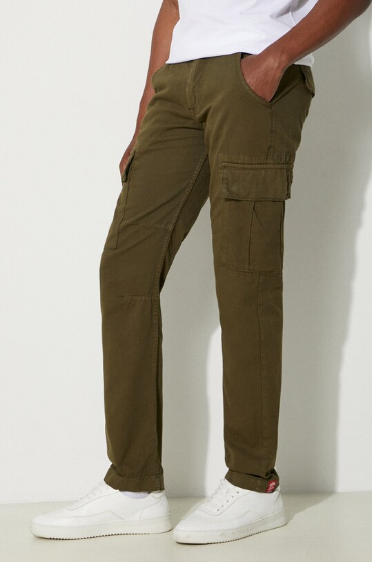 Alpha Industries spodnie bawełniane Agent Pant zielony 158205.142