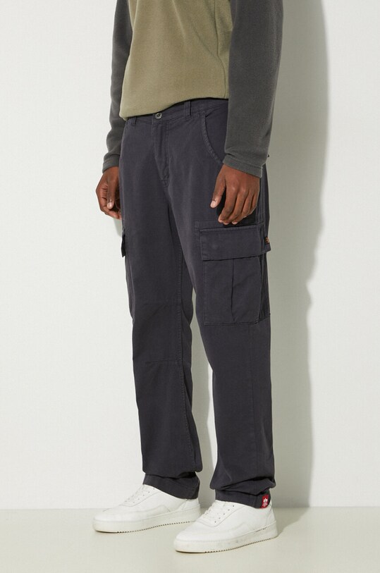 Alpha Industries cotton trousers Agent straight navy 158205.07