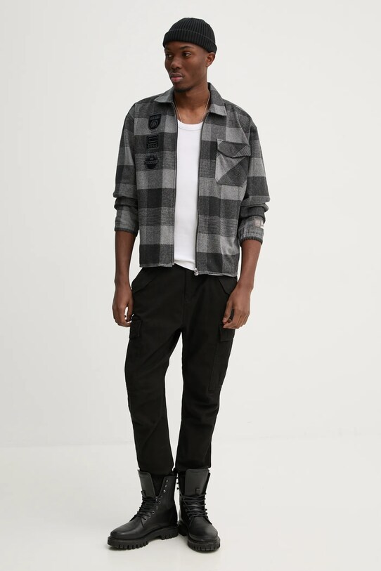 Alpha Industries pantaloni de bumbac Airman Pant 188201.03 negru SS24