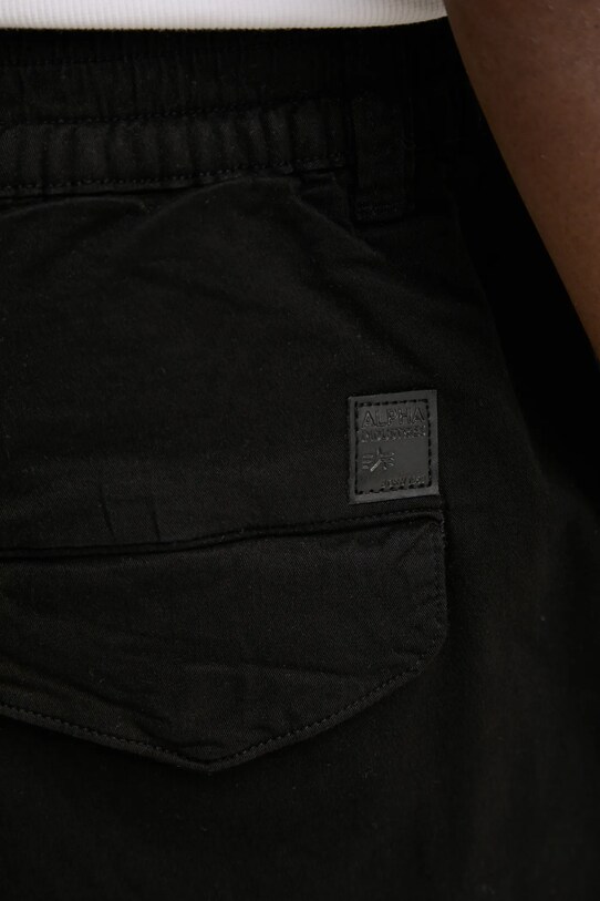 Alpha Industries pantaloni de bumbac Airman Pant 188201.03 negru