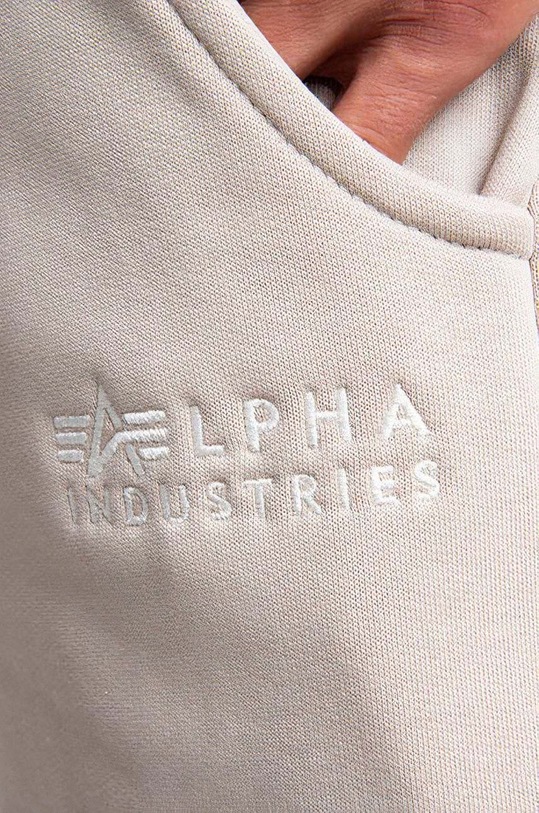Alpha Industries pantaloni de trening din bumbac bej 118365.627