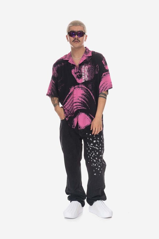 PLEASURES jeans Starry 5 Pocket Denim black P23SP042