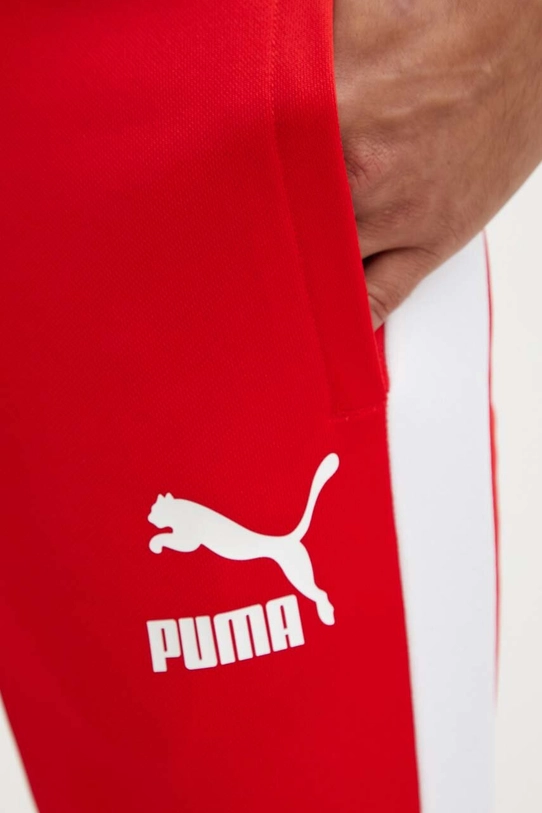 Puma spodnie dresowe 530098.11 czerwony