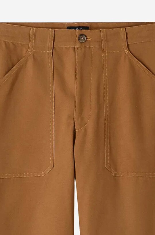 Одяг Бавовняні штани A.P.C. COGBJ.H08422 коричневий