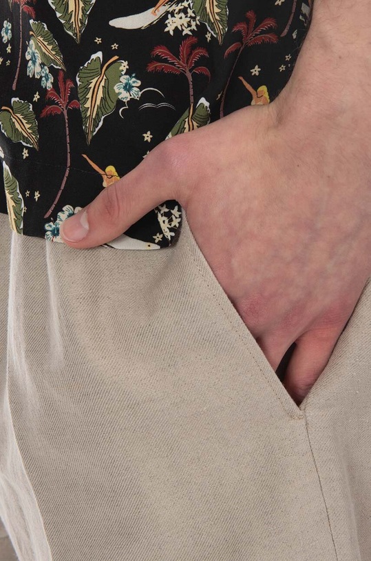 A.P.C. pantaloni din in bej LIAEO.H08394