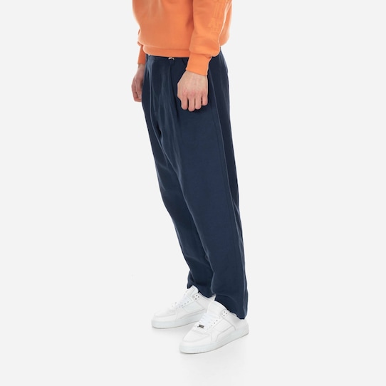 A.P.C. pantaloni din in LIAEO.H08428 bleumarin AA00